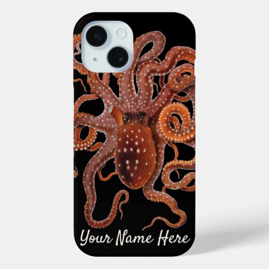  octopus Macropus, zeewaterdieren Case-Mate iPhone Case (Achterkant)