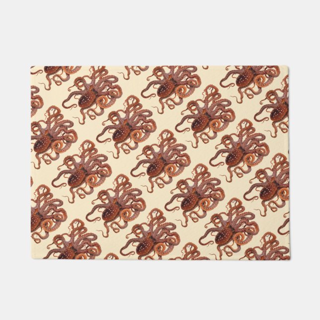  octopus Macropus, zeewaterdieren Deurmat (Voorkant)