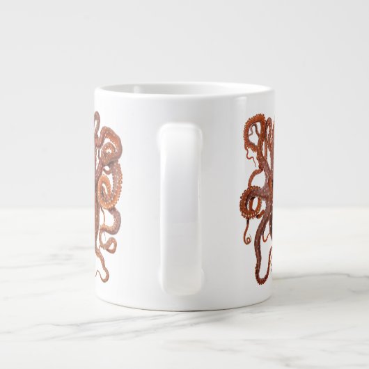  octopus Macropus, zeewaterdieren Grote Koffiekop (Achterkant)