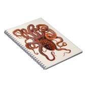 octopus Macropus, zeewaterdieren Notitieboek (Rechterzijde)