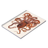 octopus Macropus, zeewaterdieren Notitieboek (Linkerzijde)