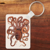  octopus Macropus, zeewaterdieren Sleutelhanger (Achterkant)