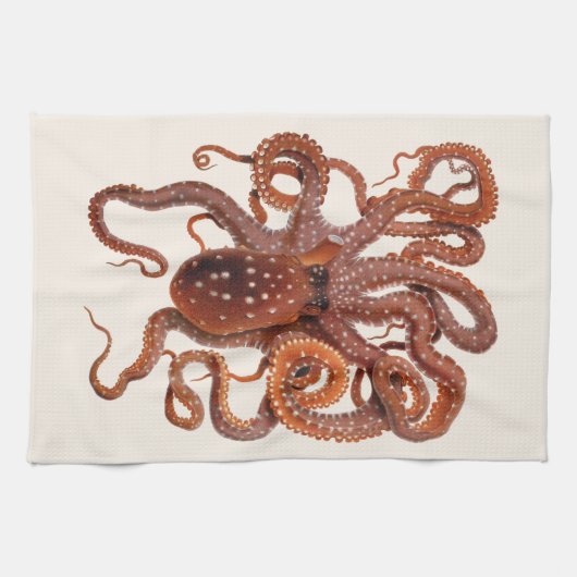  octopus Macropus, zeewaterdieren Theedoek (Horizontaal)