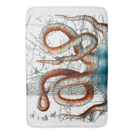 Octopus Map Badmat (Voorkant Verticaal)
