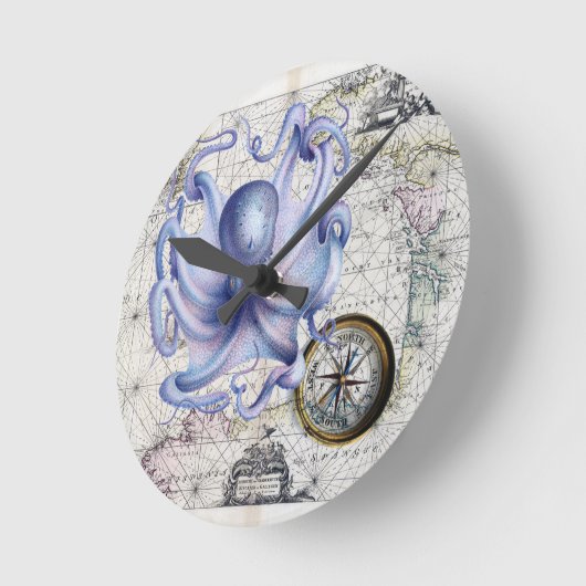 Octopus Map Nautica Ronde Klok (Hoek)