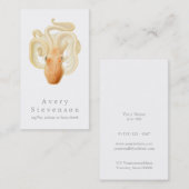  octopus mariene biologie nautisch visitekaartje (Voorkant / Achterkant)