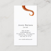 Octopus Marine Biology Nautical 2 Visitekaartje (Achterkant)