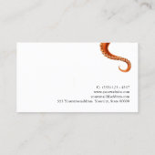 Octopus Marine Biology Visitekaartje (Achterkant)