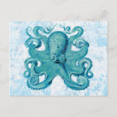 Octopus Marine Life Ocean Animals Beach Life Briefkaart (Voorkant)