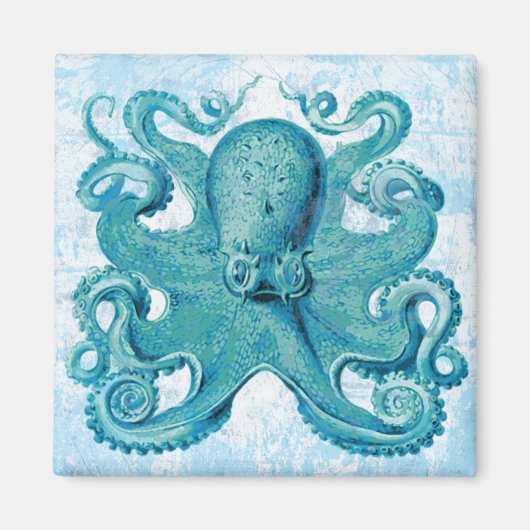 Octopus Marine Life Ocean Animals Beach Nauto Magneet (Voorkant)