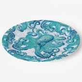 Octopus Marine Life Ocean Animals Beach Nauto Papieren Bordje (Gekanteld)