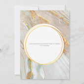 Octopus marmer waterverf geometrisch zee- oceanisc kaart (Achterkant)