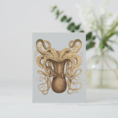 Octopus Marmoratus (blauw) Briefkaart (Staand voorkant)