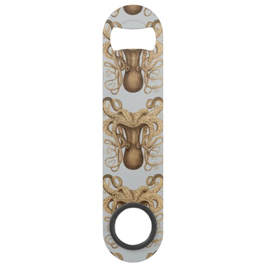 Octopus Marmoratus (blauw) Speed Flessenopener (Achterkant)