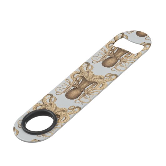 Octopus Marmoratus (blauw) Speed Flessenopener (Achterkant Gekanteld)