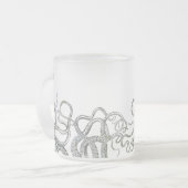 Octopus Matglas Koffiemok (Voorkant links)