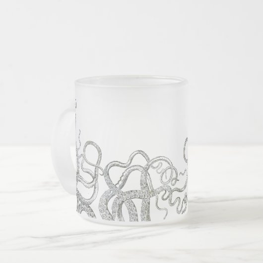 Octopus Matglas Koffiemok (Voorkant links)