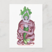 Octopus Mermaid Briefkaart (Voorkant)