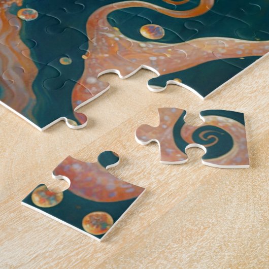 Octopus Mermaid Fantasy Art Jigzaag Puzzle Legpuzzel (Zijkant)