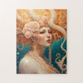 Octopus Mermaid Fantasy Art Jigzaag Puzzle Legpuzzel (Verticaal)