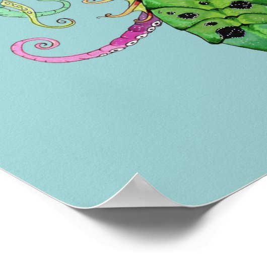 Octopus Mermaid Poster print (Hoek)