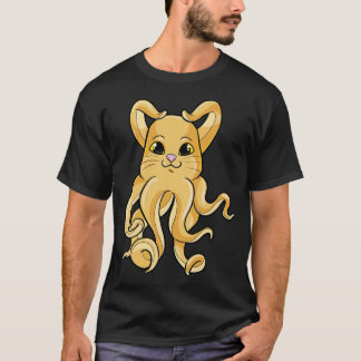 Octopus met 8 Armen als kat T-shirt