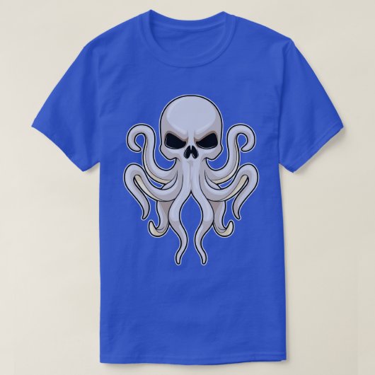 Octopus met 8 armen schedel t-shirt (Design voorkant)