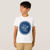 Octopus met anker t-shirt (Voorkant volledig)
