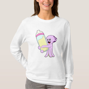 Octopus met Baby flesje Melk T-shirt