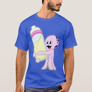 Octopus met Baby flesje Melk T-shirt