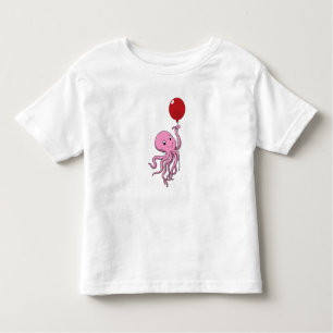 Octopus met ballon kinder shirts