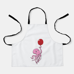 Octopus met ballon schort