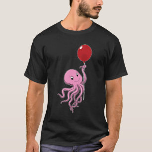 Octopus met ballon t-shirt