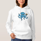 Octopus met boek hoodie (Voorkant)