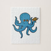 Octopus met boek legpuzzel (Verticaal)