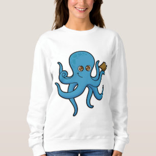 Octopus met boek trui