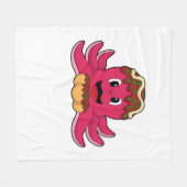 Octopus met Cake Fleece Deken (Voorkant (Horizontaal))