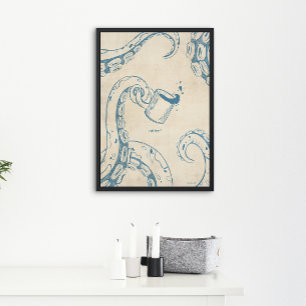 Octopus met Coffee Cup Ink Poster