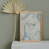 Octopus met Coffee Cup Ink Poster