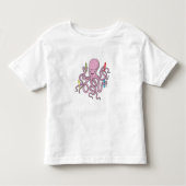 Octopus met Crayon Kinder Shirts (Voorkant)