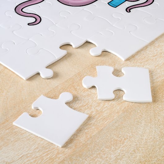 Octopus met Crayon Legpuzzel (Zijkant)