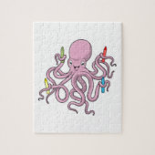 Octopus met Crayon Legpuzzel (Verticaal)