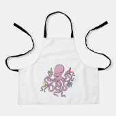 Octopus met Crayon Schort (Voorkant)