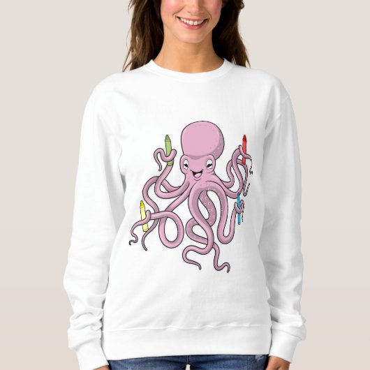 Octopus met Crayon Trui (Voorkant)