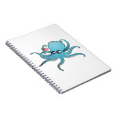 Octopus met de Amerikaanse vlag Notitieboek (Rechterzijde)
