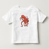Octopus met Drink Kinder Shirts (Voorkant)