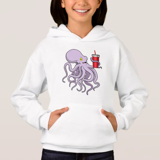 Octopus met Drink mok (Voorkant)
