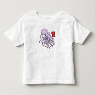 Octopus met Drink mok Kinder Shirts