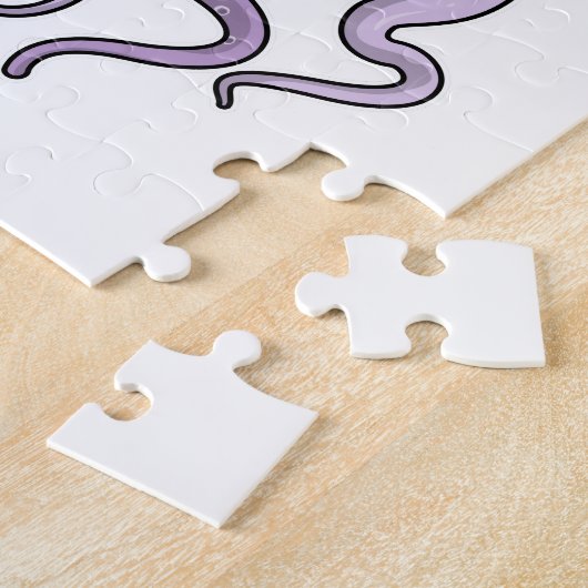 Octopus met Drink mok Legpuzzel (Zijkant)