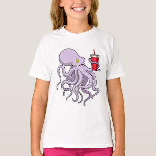 Octopus met Drink mok T-shirt
